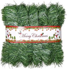 16m Green Christmas Garland