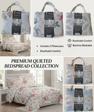Luxury Floral Bedspread King