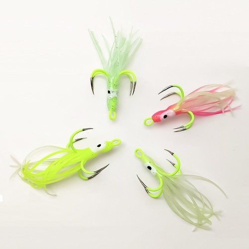 Glow squid lure silicone soft - glow,