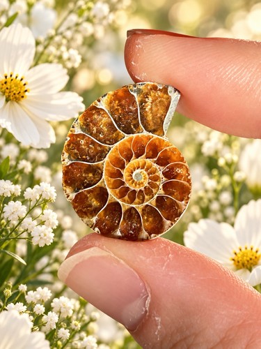 Ammonite shell crystal - ammonite,