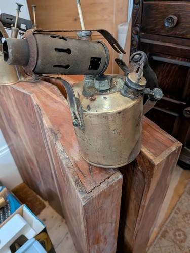 Antique brass blow - brass,