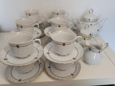 Seltmann Weiden White Gold Regina Tea / coffe Set Teapot Bavaria W Germany 12