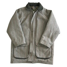 Bronte Classic Tweed Wool Blend Jacket Country Outerwear Green Mens XL