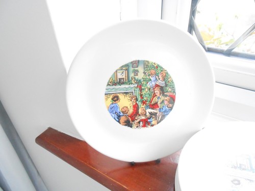 Christmas plate lot - plate, x7