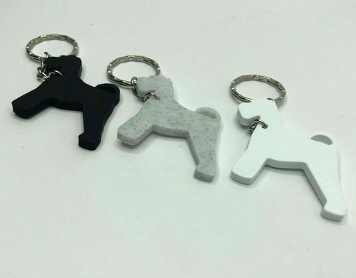 Schnauzer dog keyring - dog,