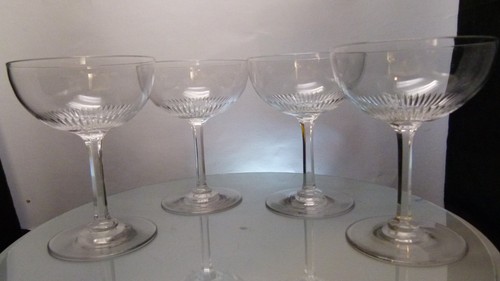 Vintage crystal champagne