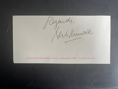 Neil kinnock former labour - kinnock,
