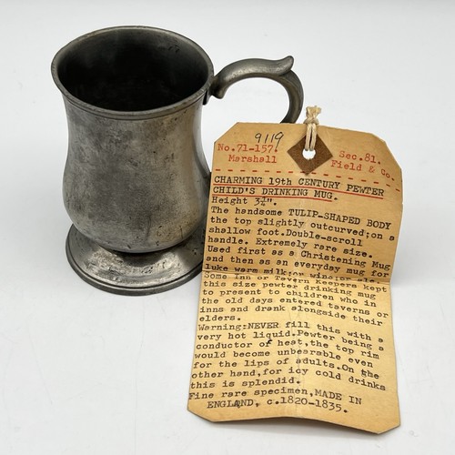 1800s pewter childs - pewter,