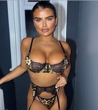Lingerie doll leopard print