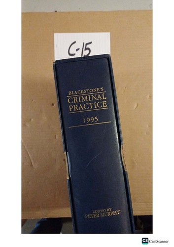 Blackstone criminal practice - criminal,