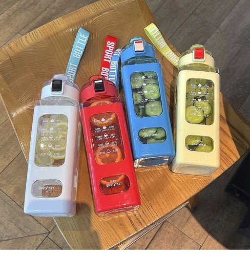 Sports water bottle with straw - sports,