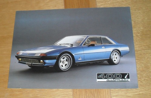 Ferrari 400i brochure - ferrari, 1983