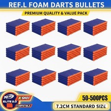 50-500PCS Bullets for Nerf-7.2cm Refill Foam Darts X Shot Elite 2.0 kids toy gun