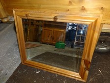 A Pine Bevelled Mirror