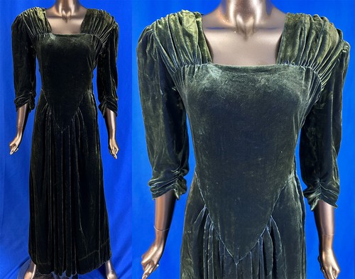 Vintage 1940s emerald green - vintage,