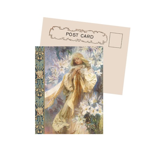 Madonna the lilies mucha - of, by