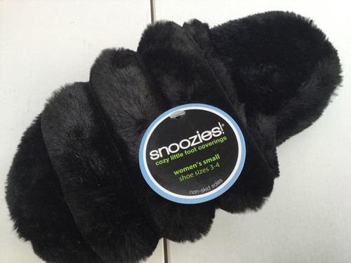 Ladies snoozies slipper black - ladies,