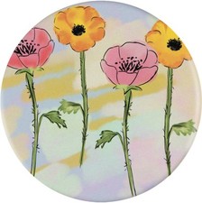 'Colourful Poppies' Button Pin Badges (BB053943)