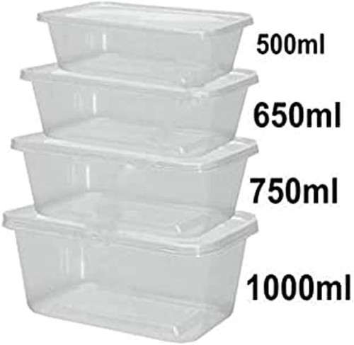 Plastic food containers with - food,