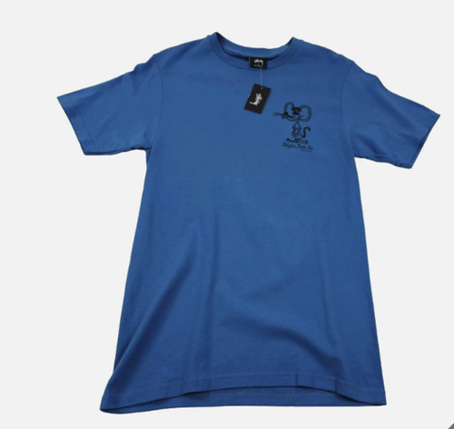 Stüssy mouse tee blue size - stüssy,