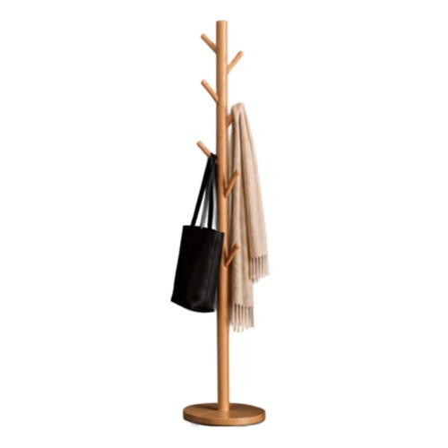 Wooden coat stand hooks - coat,