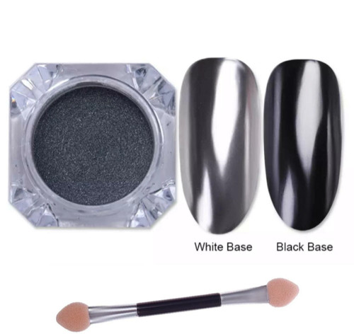 Mirror chrome nail - nail, powder
