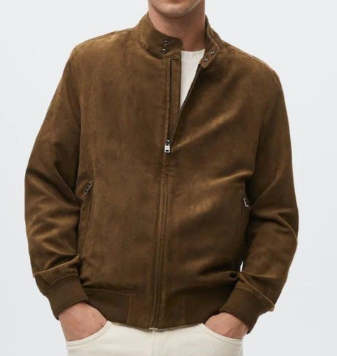 Men brown vintage suede - brown,