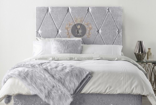Bed headboard crushed velvet - bed,