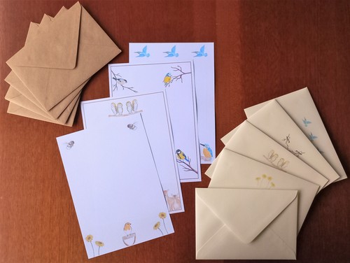 Letter writing set paper - a5,