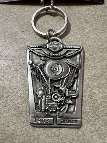 Harley davidson keychain 100th - davidson,