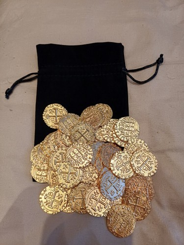 50x replica gold pirate metal - replica,