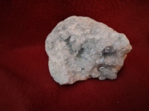 Celestite rock geode - celestite, 800g