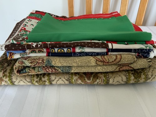Mixed vintage fabric job lot - vintage,