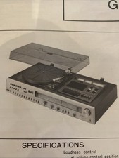 G4002 Stereo Record Music System  Service Manual vintage - SANYO - SJ-12