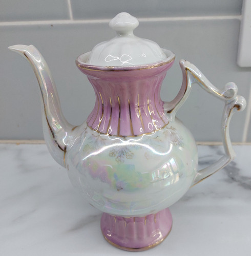 Antique pink gold lustre - pink,