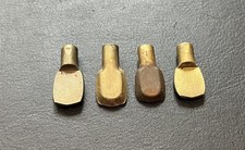 x4 G Plan Mid Century Brass Shelf Supports x4