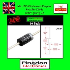 10 x 1N5408 3A 1000V IN5408