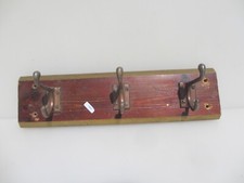 Vintage wooden coat rack hat - coat,