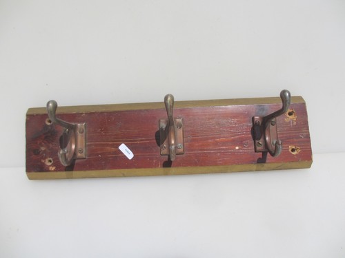 Vintage wooden coat rack - coat, hat