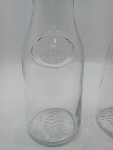 Vintage liter glass carafe - 1,