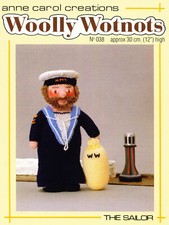 Knitting pattern copy 0817.  Toy doll & clothes - Sailor.  12 inches tall. DK