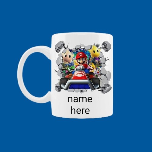 Mario kart mug with free - mario,