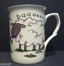 Sheep Baar Fine Bone China Mug Cup Beaker 10 oz (also comes in cow & pig)