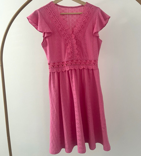 Women pink eyelet lace - women’s,