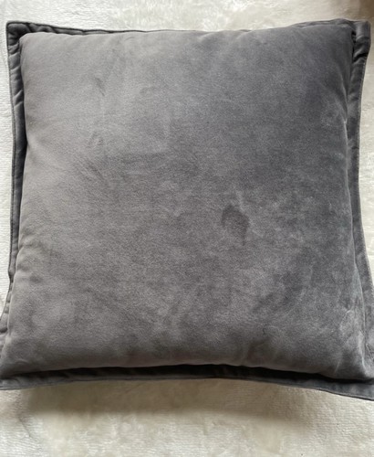 Grey velvet soft cushions - 2,