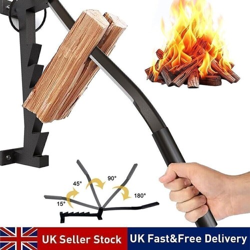 Wall mounted wooden kindling - wall,