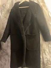 ZARA Black Faux Shearling