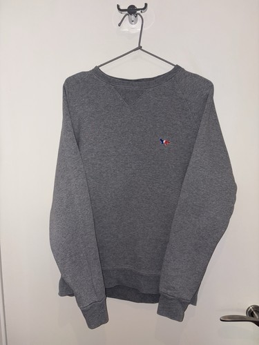 Maison kitsune grey sweater - grey,
