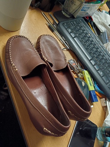Footglove leather slip flat - leather,