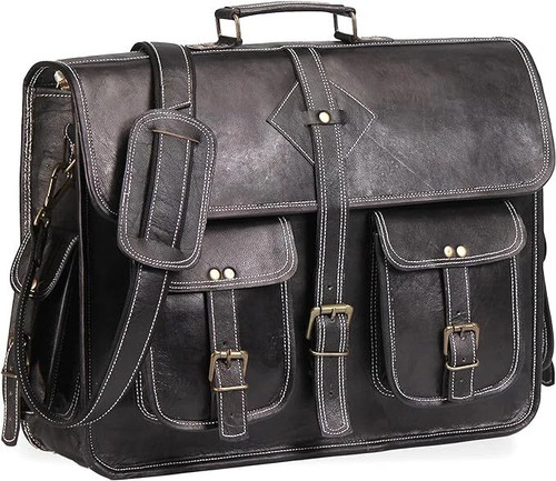 Men genuine leather vintage - men's,